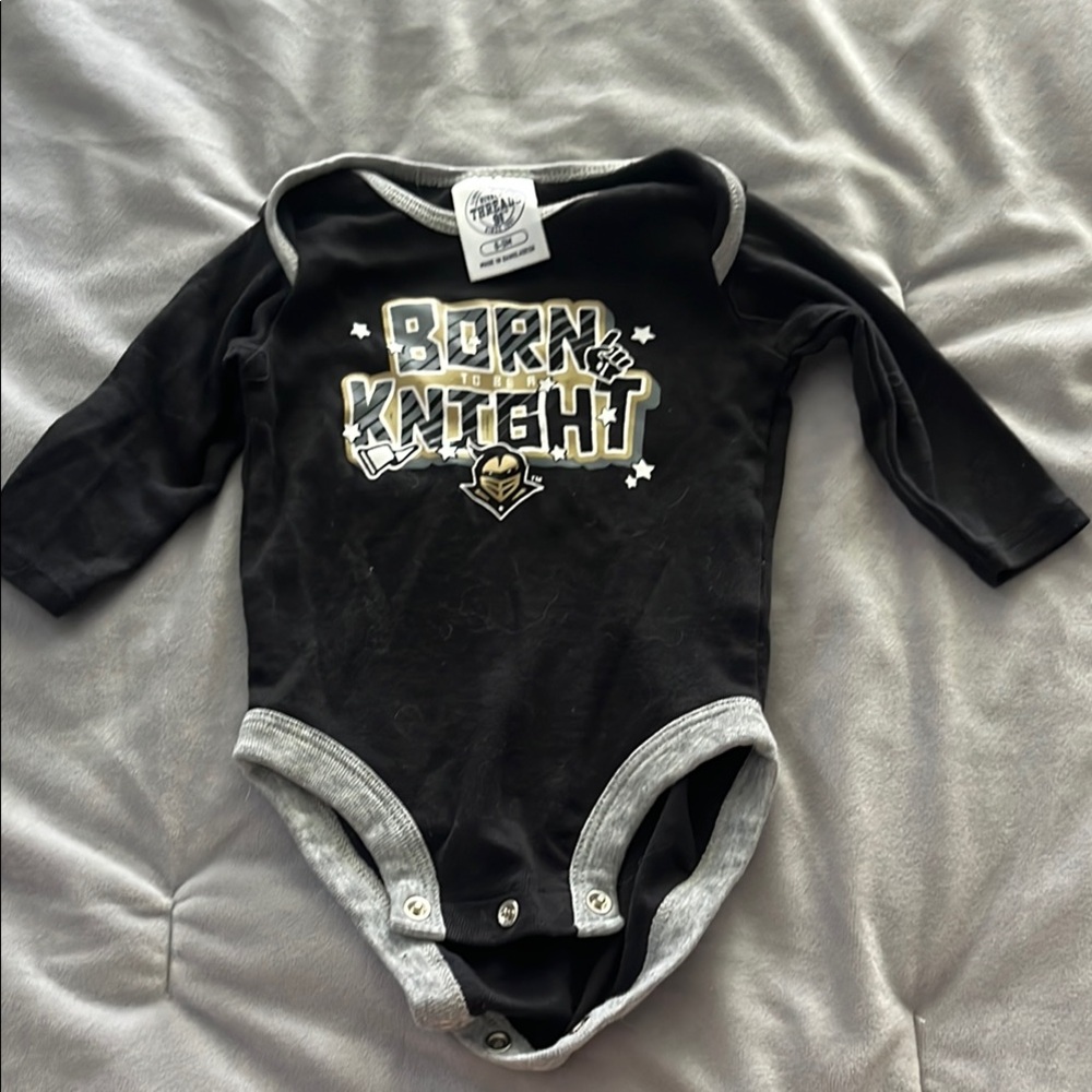 Rivalry Threads Black and Gray Bodysuit One Piece with Contrast Stitching